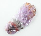 Крупный! Резной кварц «7 Melody» 91,77 карата