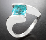 Кольцо с «неоновым» апатитом 2,91 карата