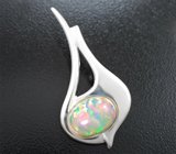 Кулон с кристаллическим эфиопским опалом 3,46 карата