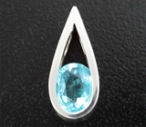 Кулон с «неоновым» апатитом 0,98 карата