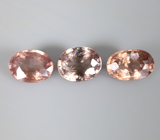 Набор из 3 гранатов со сменой цвета 1,8 карата