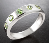 Кольцо с уральскими демантоидами гранатами 0,65 карата