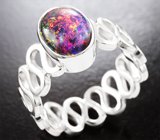 Кольцо с кристаллическим черным опалом 1,34 карата