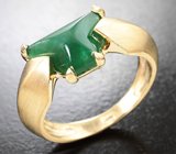 Кольцо с уральским изумрудом без облагораживания 3,1 карата