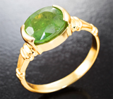 Кольцо с ярким цаворитом 2,88 карата