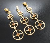 Комплект с топазолитами 1,78 карата и бриллиантами