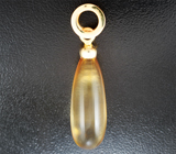 Кулон с чистейшим бриолетом цитрина 16,52 карата