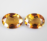 Пара желтых турмалинов 2,31 карата