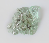 Резной голубовато-зеленый турмалин 2,95 карата