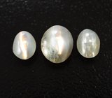 Набор из 3 хризобериллов с эффектом кошачьего глаза 3,01 карата