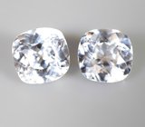 Пара чистейших бесцветных цирконов 3,03 карата