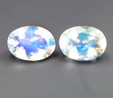 Пара ограненных лунных камней 1,56 карата