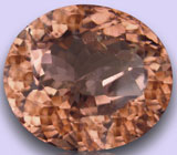Кольцо с крупным насыщенным морганитом, 12-ю бриллиантами и 11-ю танзанитами