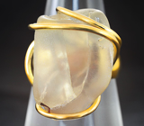 Кольцо c орегонским солнечным камнем 21,13 карата