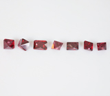 Набор из 7 кристаллов рубиновой шпинели 3,55 карата