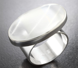 Кольцо с лунным камнем с рутилом 22,99 карата