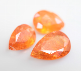 Набор из 3 спессартинов 5,09 карата