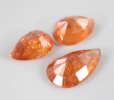 Набор из 3 спессартинов 5,09 карата