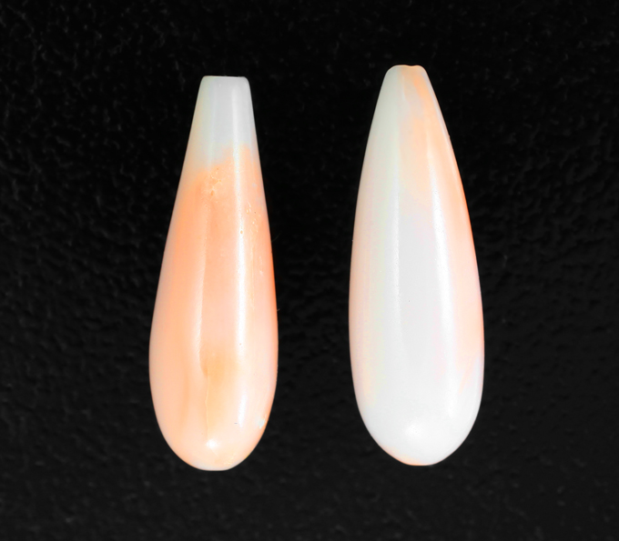 Подвесы для серег с solid кораллами 5,27 карата
