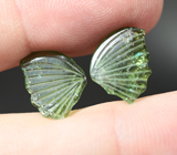 Пара резных турмалинов 5,64 карата