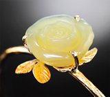 Браслет с резным огненным опалом 14,84 карата