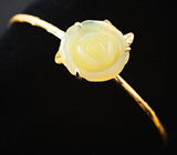 Браслет с резным огненным опалом 14,84 карата