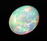 Серьги с кристалличевскими эфиопскими опалами 8,16 карата и цаворитами