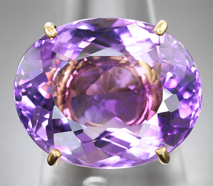 Кольцо c чистейшим аметистом 25,22 карата