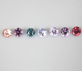 Кольцо с разноцветными шпинелями 3,55 карата