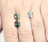 Набор из 3 "неоновых" апатитов разных оттенков 7,18 карата