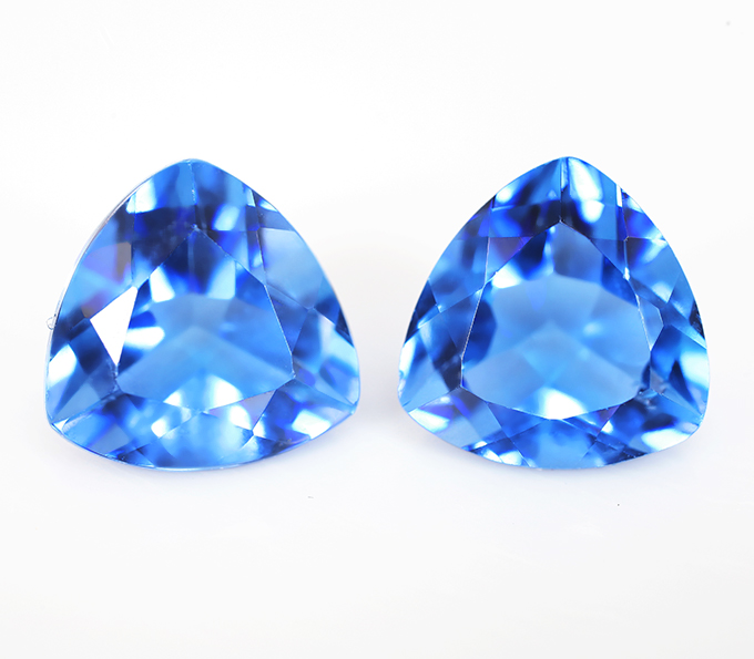 Серьги с флюоритами со сменой цвета 10,43 карата