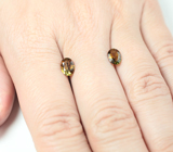 Пара полихромных турмалинов 1,43 карата