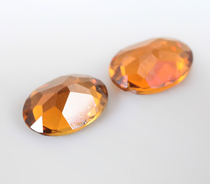 Пара желтых турмалинов 1,36 карата