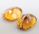 Редкая пара ярких желтых турмалинов 3,93 карата