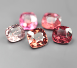 Набор из 5 разноцветных шпинелей 3,53 карата