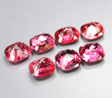 Набор из 7 красных шпинелей 3,56 карата