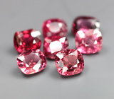 Крупный набор из 7 разноцветных шпинелей 4,28 карата