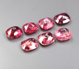 Крупный набор из 7 разноцветных шпинелей 4,28 карата