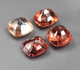 Крупный набор из 4 разноцветных шпинелей 5,61 карата