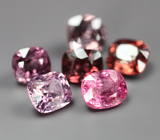 Набор из 6 разноцветных шпинелей 3,62 карата