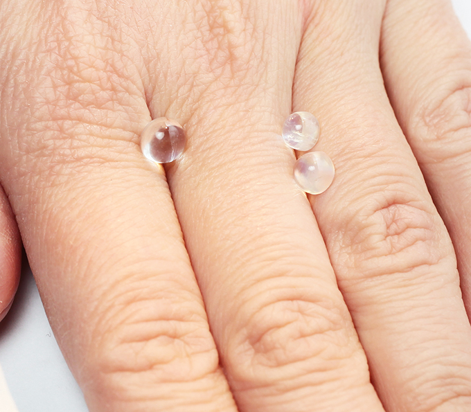 Набор из 3 лунных камней 2,76 карата