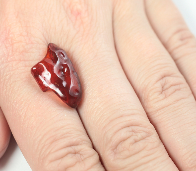 Крупный мексиканский «огненный» опал 6,38 карата