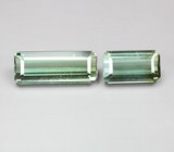 Пара зеленых турмалинов 2,88 карата