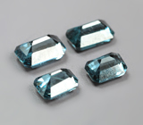 Набор из 4 насыщенно-синих шпинелей 0,54 карата