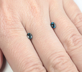 Пара насыщенно-синих шпинелей 0,59 карата