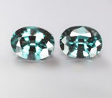 Пара насыщенно-зеленых шпинелей 0,7 карата