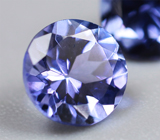 Пара чистейших танзанитов 1,01 карата