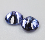 Пара чистейших танзанитов 1,01 карата