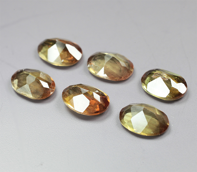 Набор из 6 андалузитов 4,54 карата