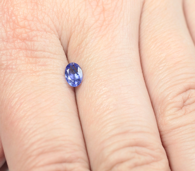 Насыщенный танзанит 0,52 карата